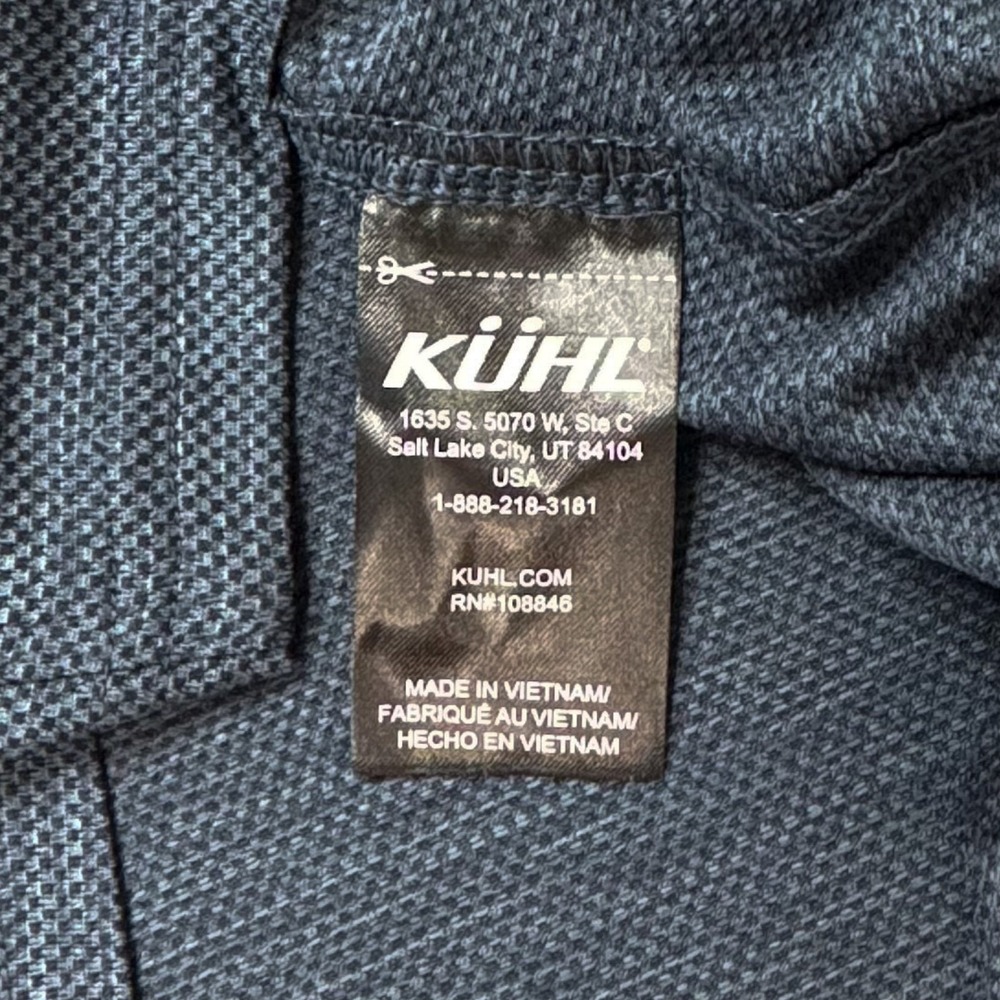 Kuhl Engineered Hoody Men M Pirate Blue UPF 25 Hiking Sun Hoodie 7511 - Picture 7 of 11
